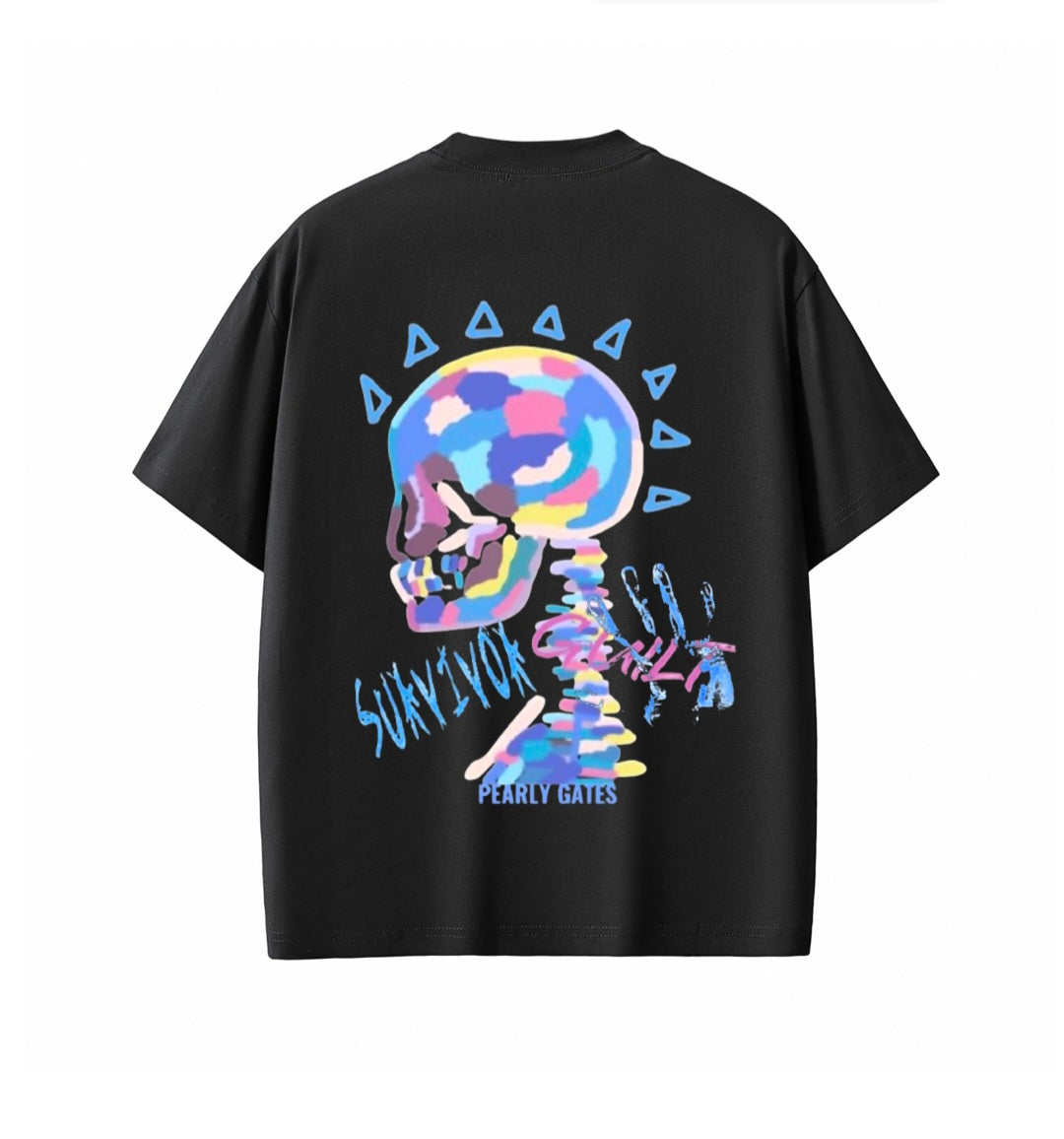 PEARLY GATES- "SURVIVORS GUILT" T-shirt